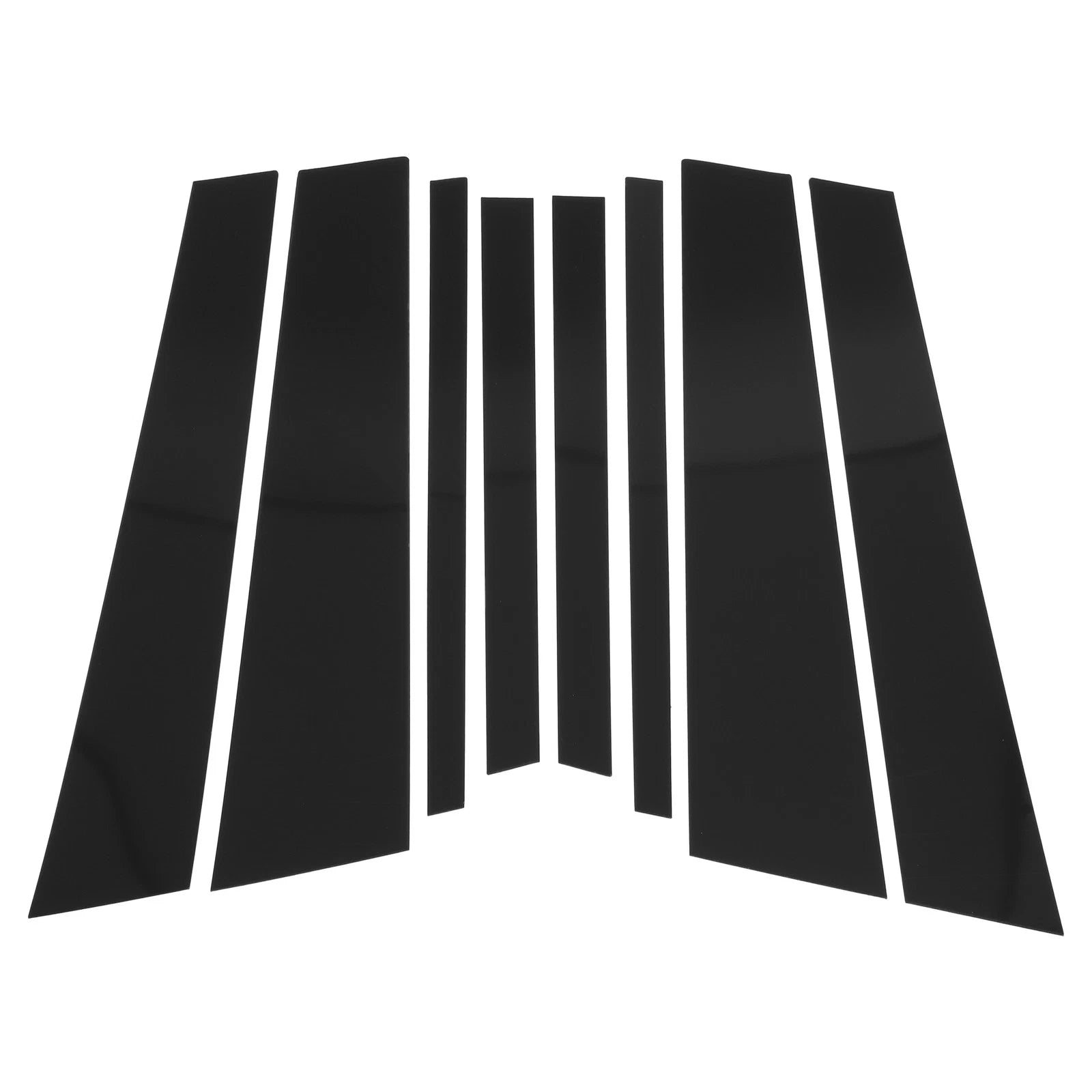 8 Pcs Door Pillar Window Trim Replacement for BMW X3 (2018–2024) Black