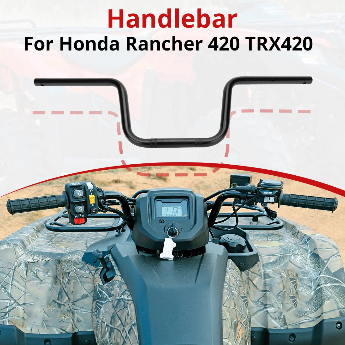 Handlebar 53100-HP5-600 for Honda Rancher 420 (2007–2013)