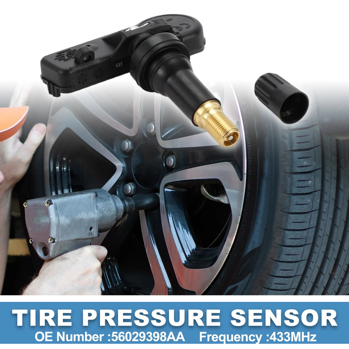 Tire Pressure Sensor Replacement for Dodge Challenger (2010–2021) 433MHz