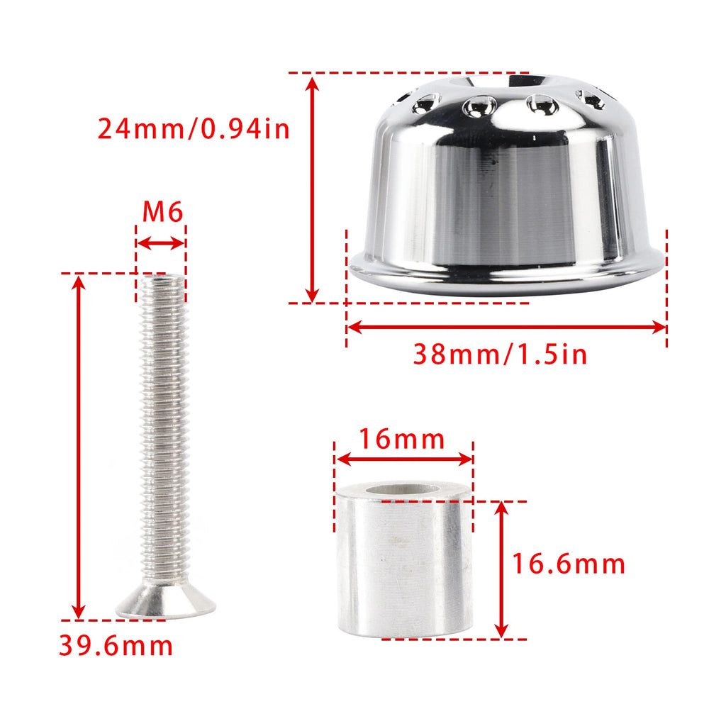Silver Handlebar Ends for Honda XL750 NC750 Forza 750 CB1000R CB1300S (A9)