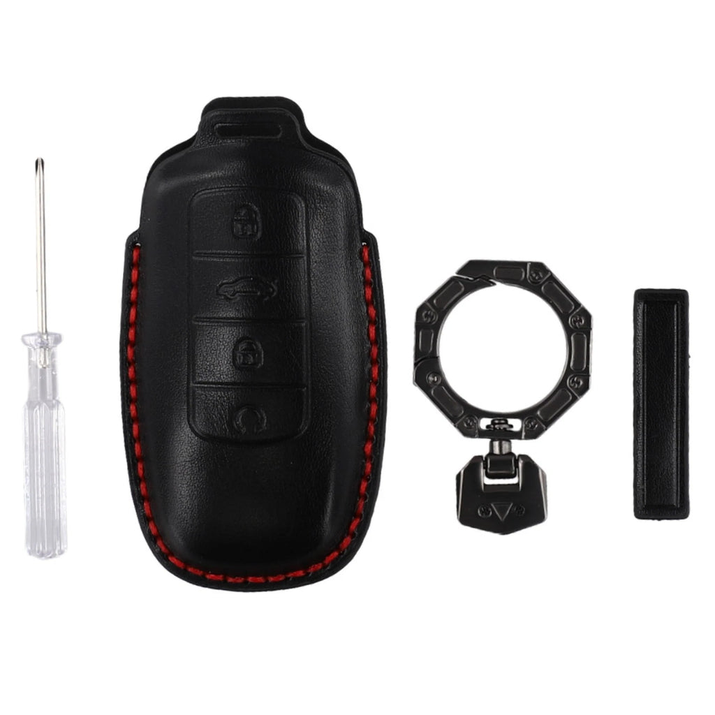 Black Leather Key Case for Chery Omoda 5 (2022–2023)