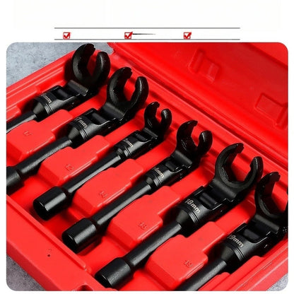 Fuel Line Wrench for Garage Repair - Adjustable Head, Alloy Construction