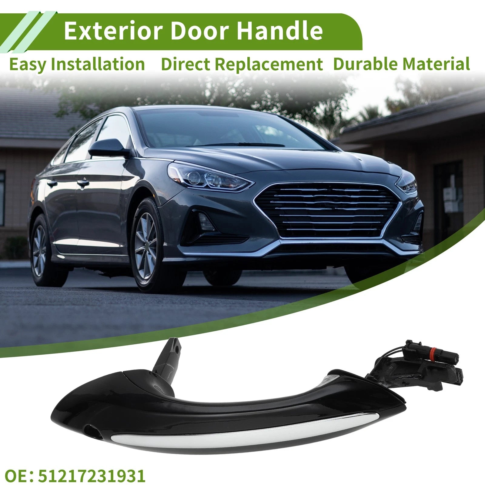 Exterior Door Handle Front Left Replacement for BMW F07 (2011–2019)
