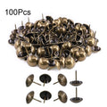 100pcs Upholstery Nail Tacks for Furniture, Jewelry Box, Sofa (13x16mm)