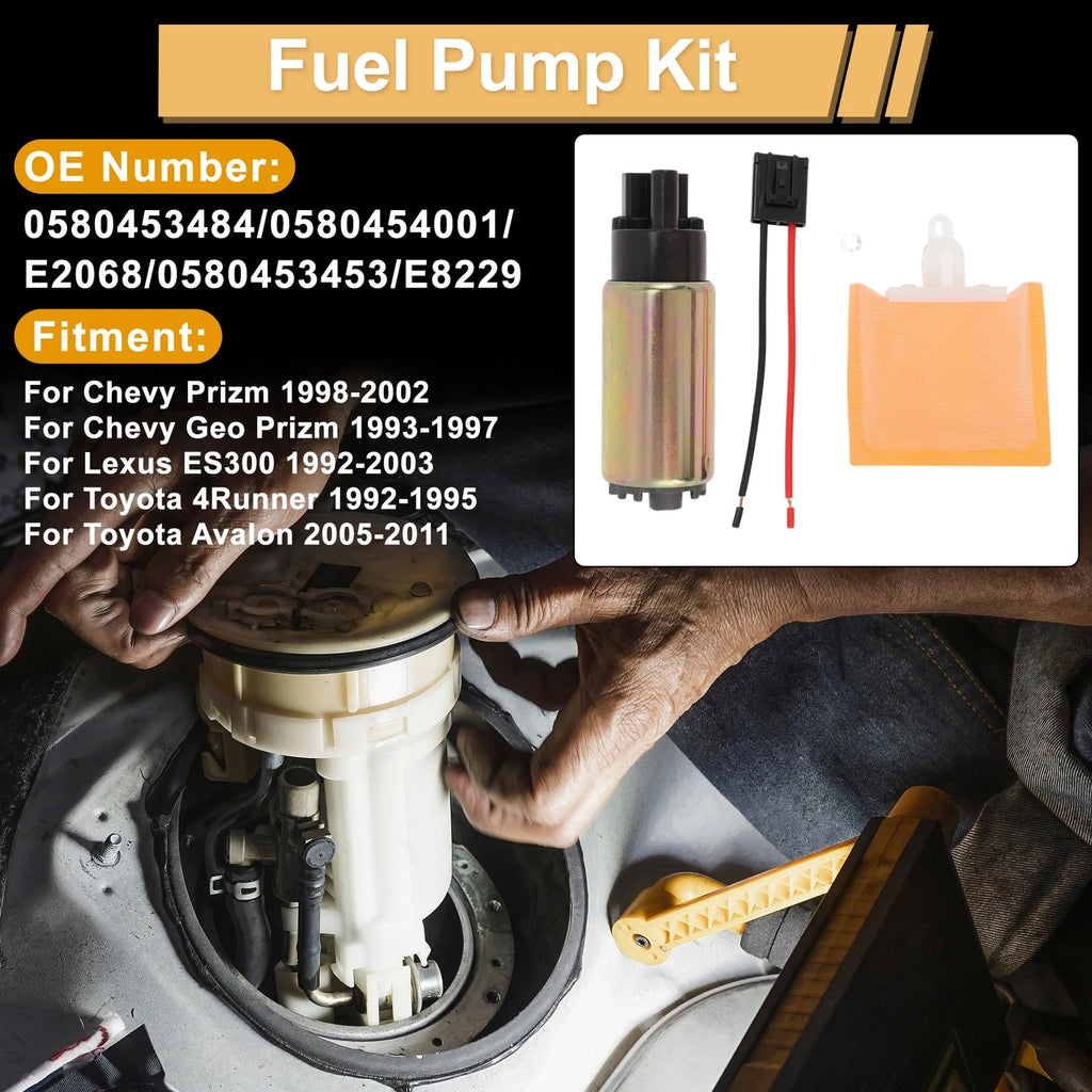 Fuel Pump Assembly Metal Electric Replacement for Chevy Prizm (1998–2002)