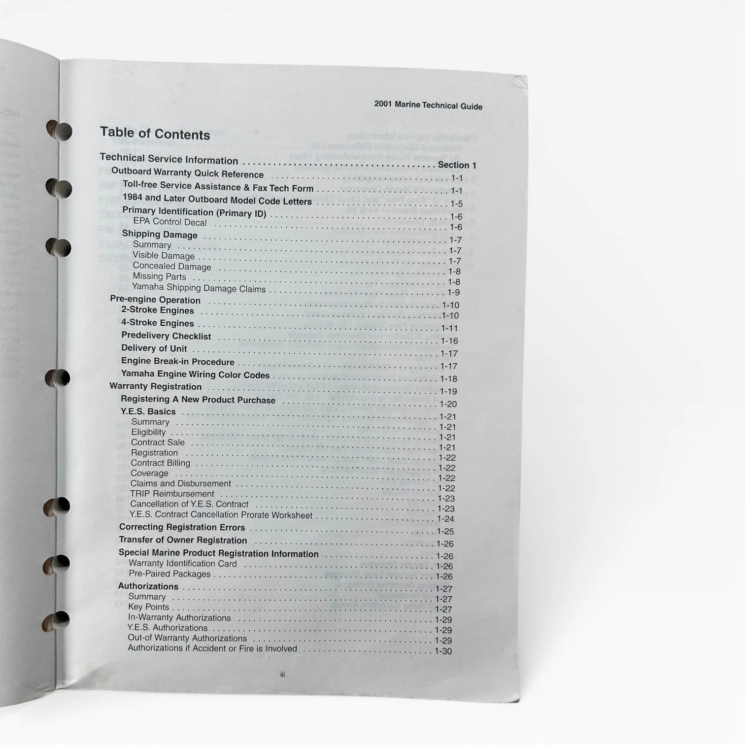 Marine Technical Guide for Yamaha (2001) - LIT-18865-01-01
