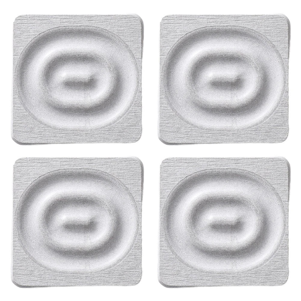 Set of 4 Absorbent Diatomaceous Earth Coasters for Desk Protection