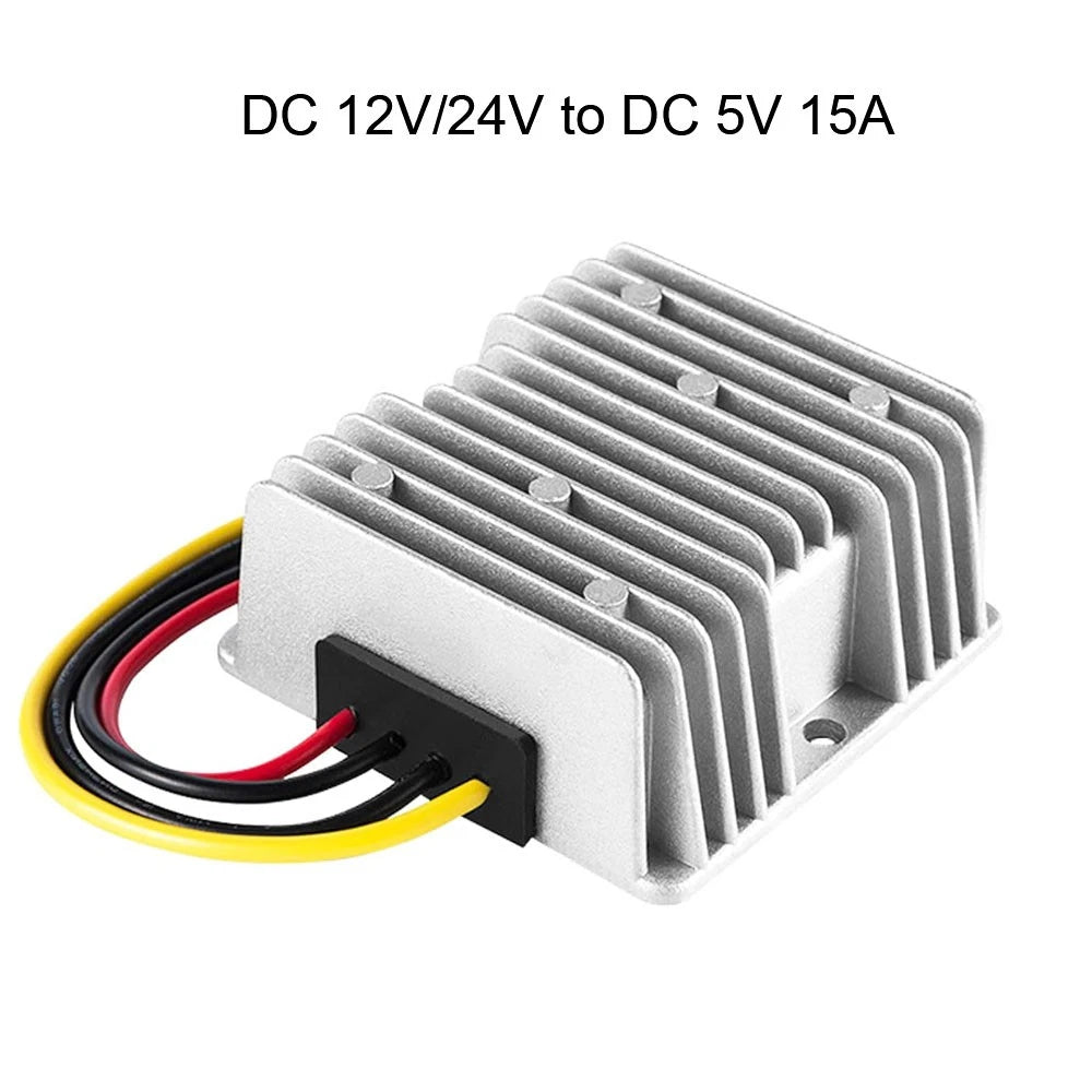 DC 12V/24V to DC 5V 15A Voltage Reducer Converter for Golf Cart
