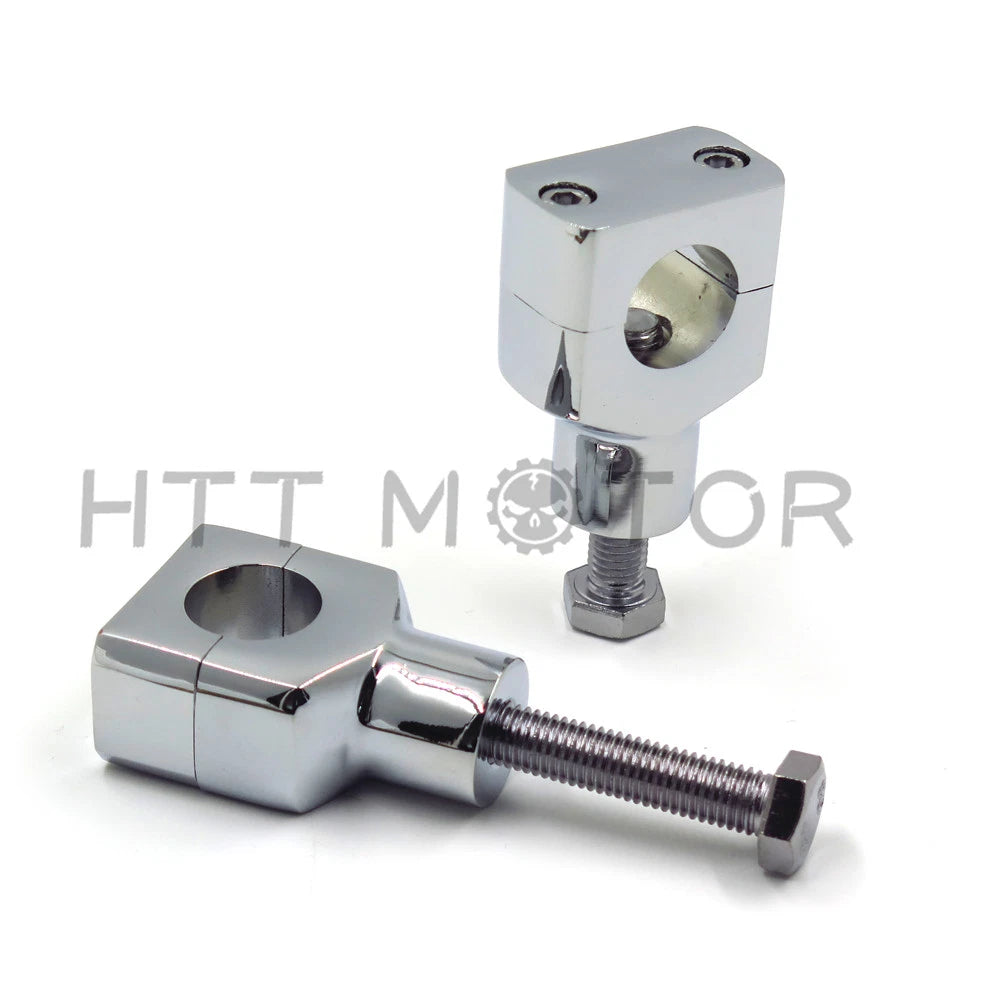 1" Chrome Handlebar Risers for Harley Davidson Sportster Softail (US)