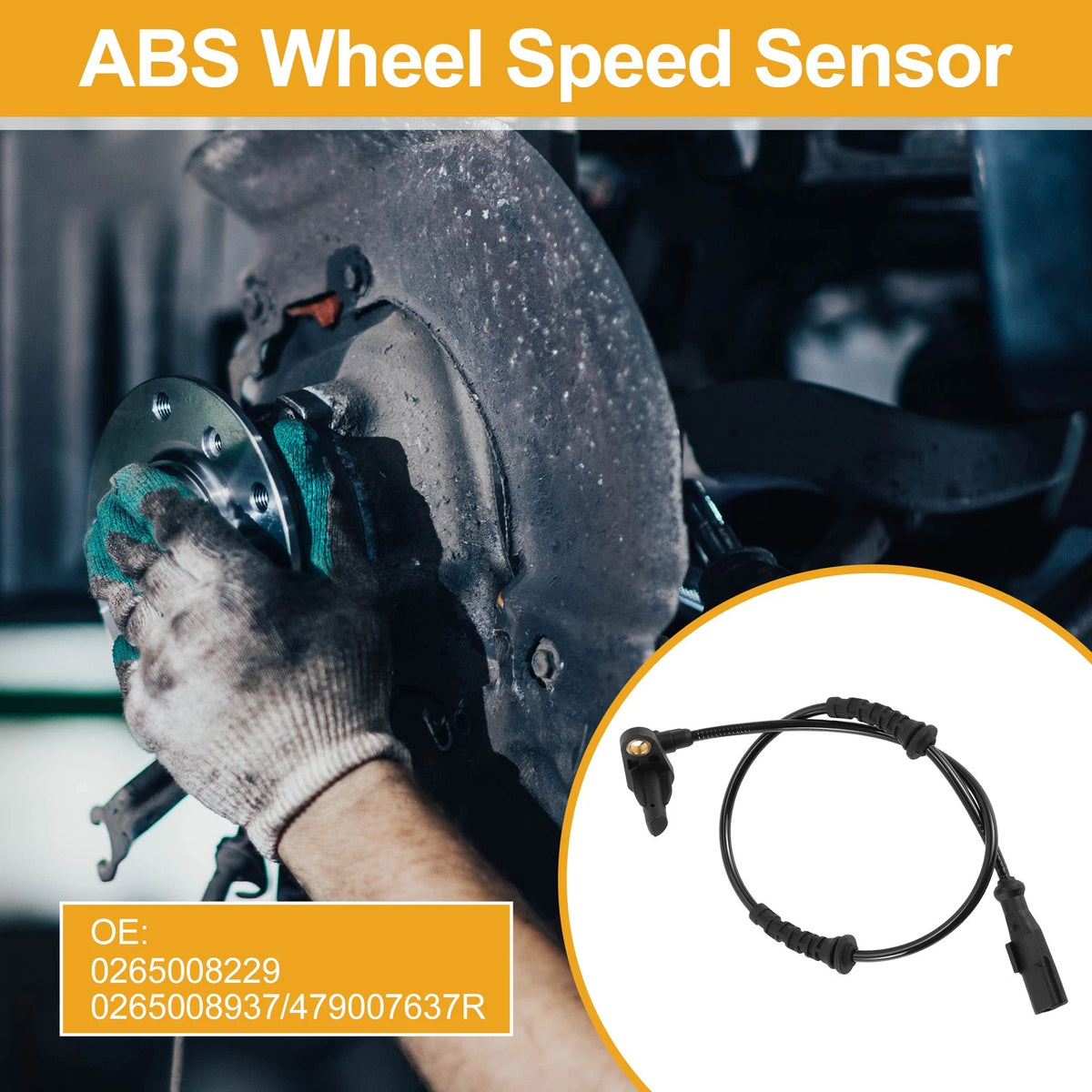 ABS Wheel Speed Sensor for Dacia Duster (2010–2023) No. 0265008229/0265008937