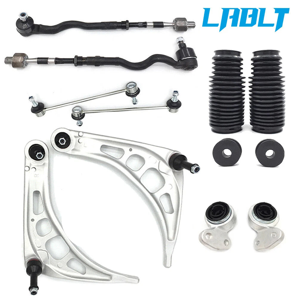 Control Arm Ball Joint Sway Bar Tie Rod Boot Kit for BMW 320i (2001–2005)