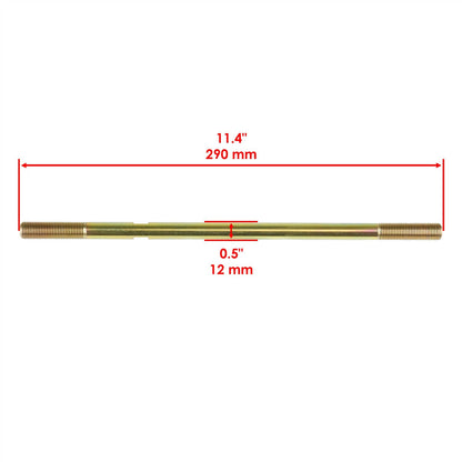 Steering Shaft Post w Tie Rod End Replacement Kit for Polaris Scrambler 500 (2001–2007)