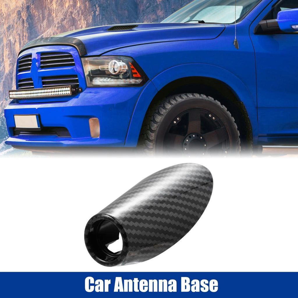 Car Antenna Base Cover Replacement for Dodge RAM Carbon Fiber Black (2013–2024)