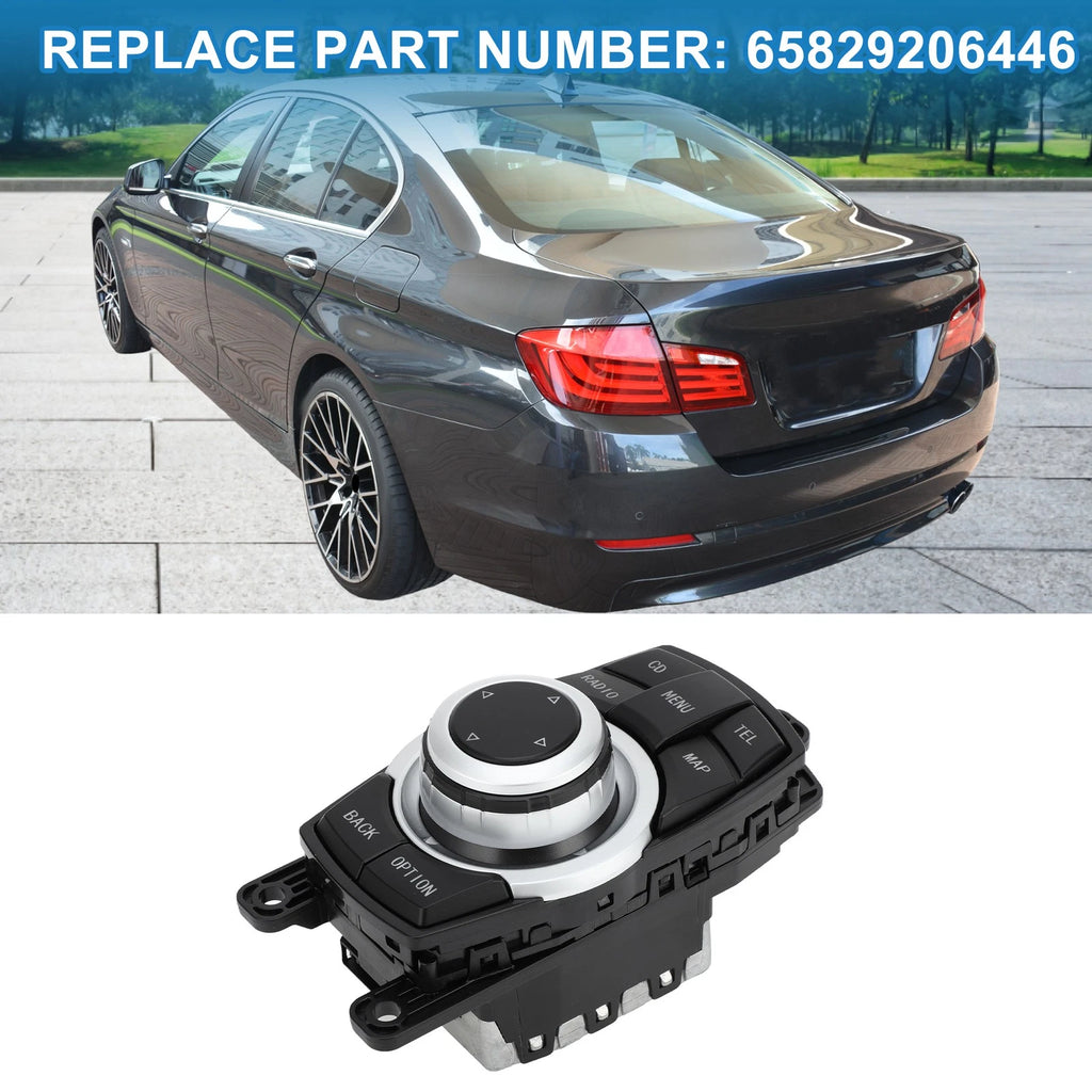 Steering Wheel Control Switch Replacement for BMW 528i (2010–2011) Black