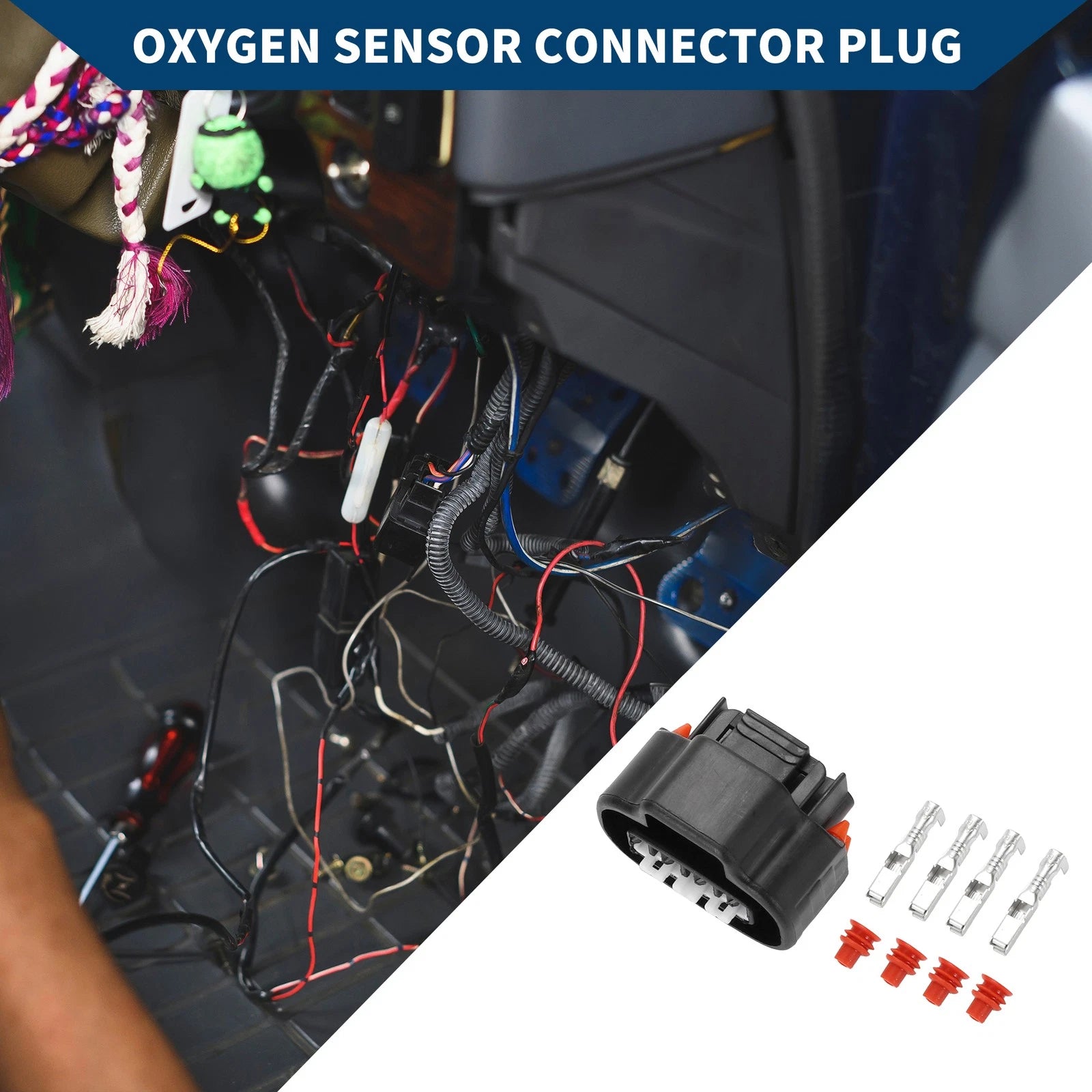 Oxygen Sensor Connector Plug 4 Pin Female Wire Terminal for Toyota Lexus (1)