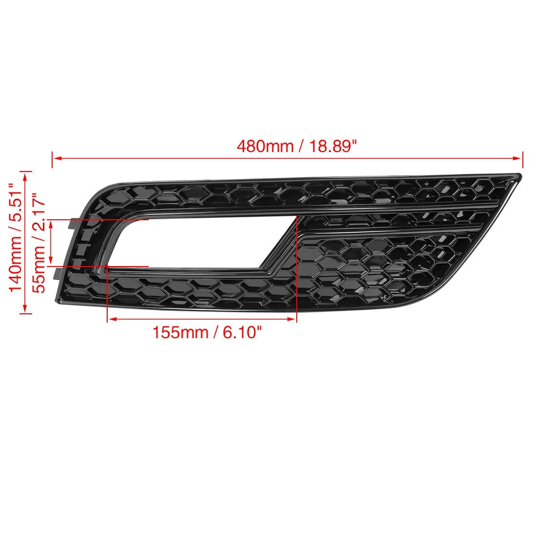 Front Right Fog Light Grille Cover Trim Replacement for Audi A4L (2013–2016)