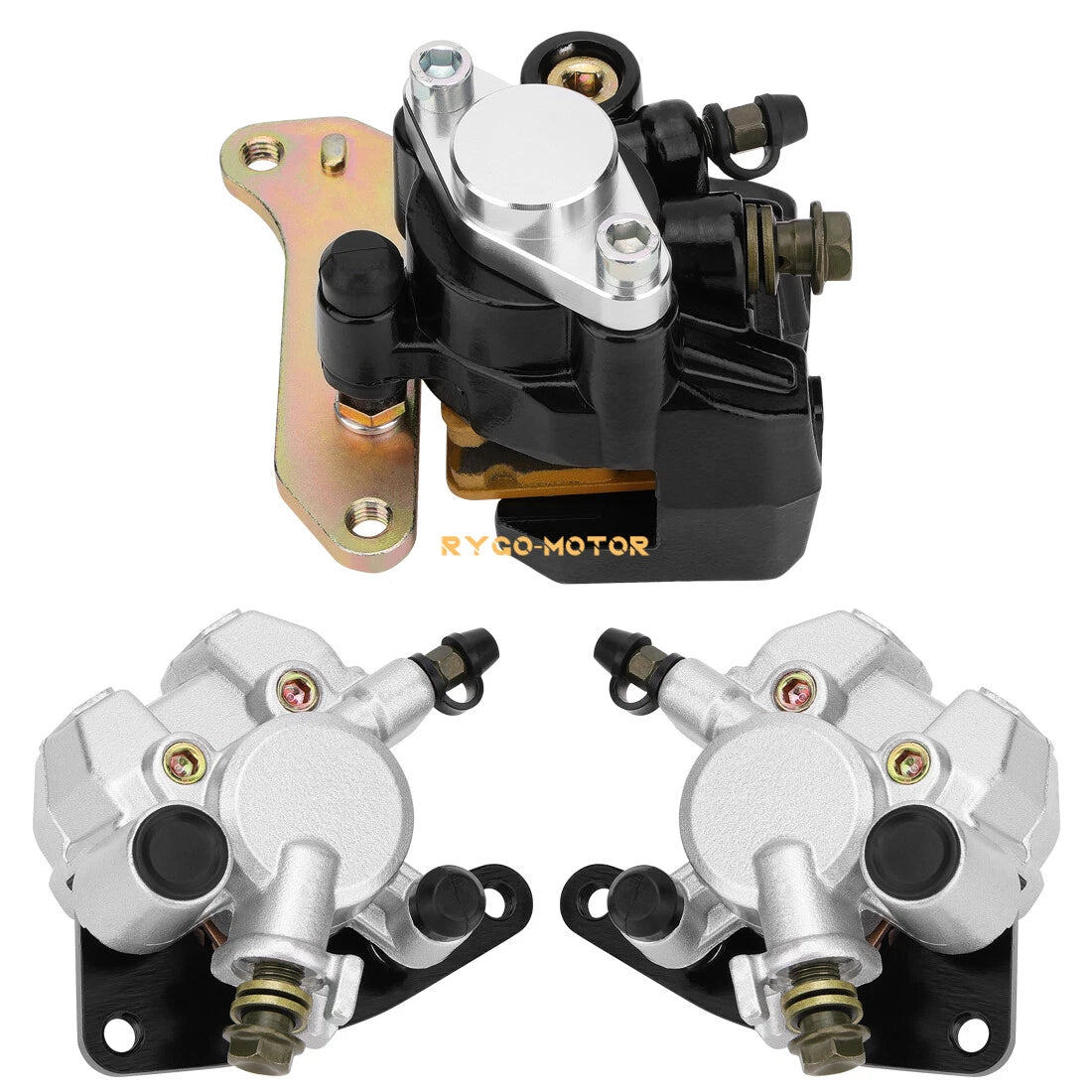 Set of 2 Front & Rear Brake Calipers W/Pads for Honda Sportrax 400 TRX400EX (1999–2004)
