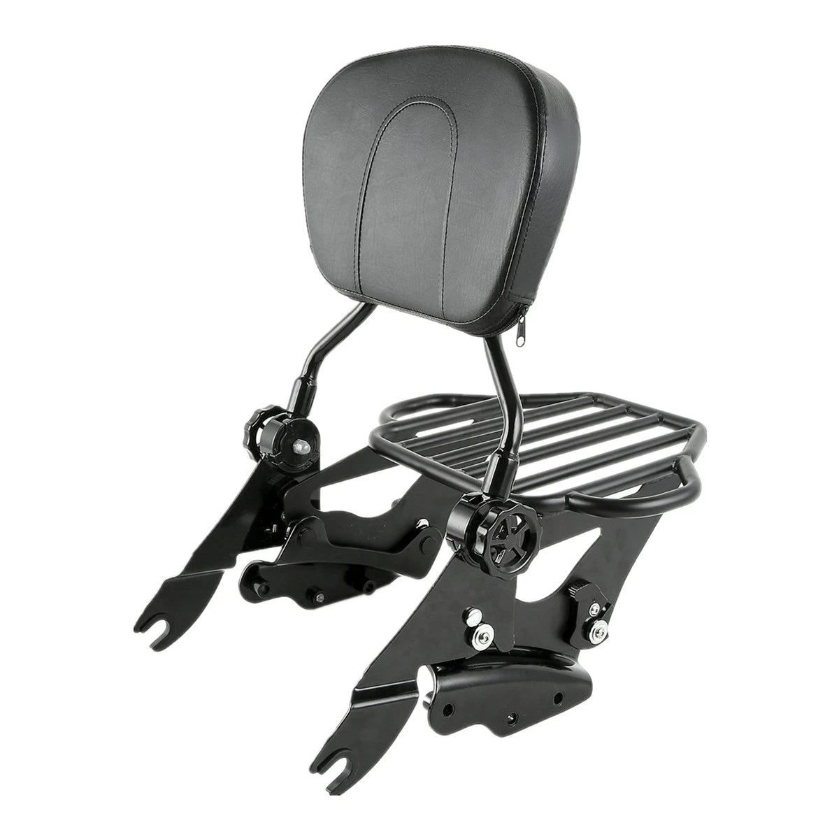 Backrest Sissy Bar Luggage Rack & 4 Point Docking for Harley Touring (2009–2013)