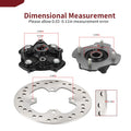 Front Wheel Hub Set of 2 w/ Brake Disc for Honda Rancher 420 (2014–2024)