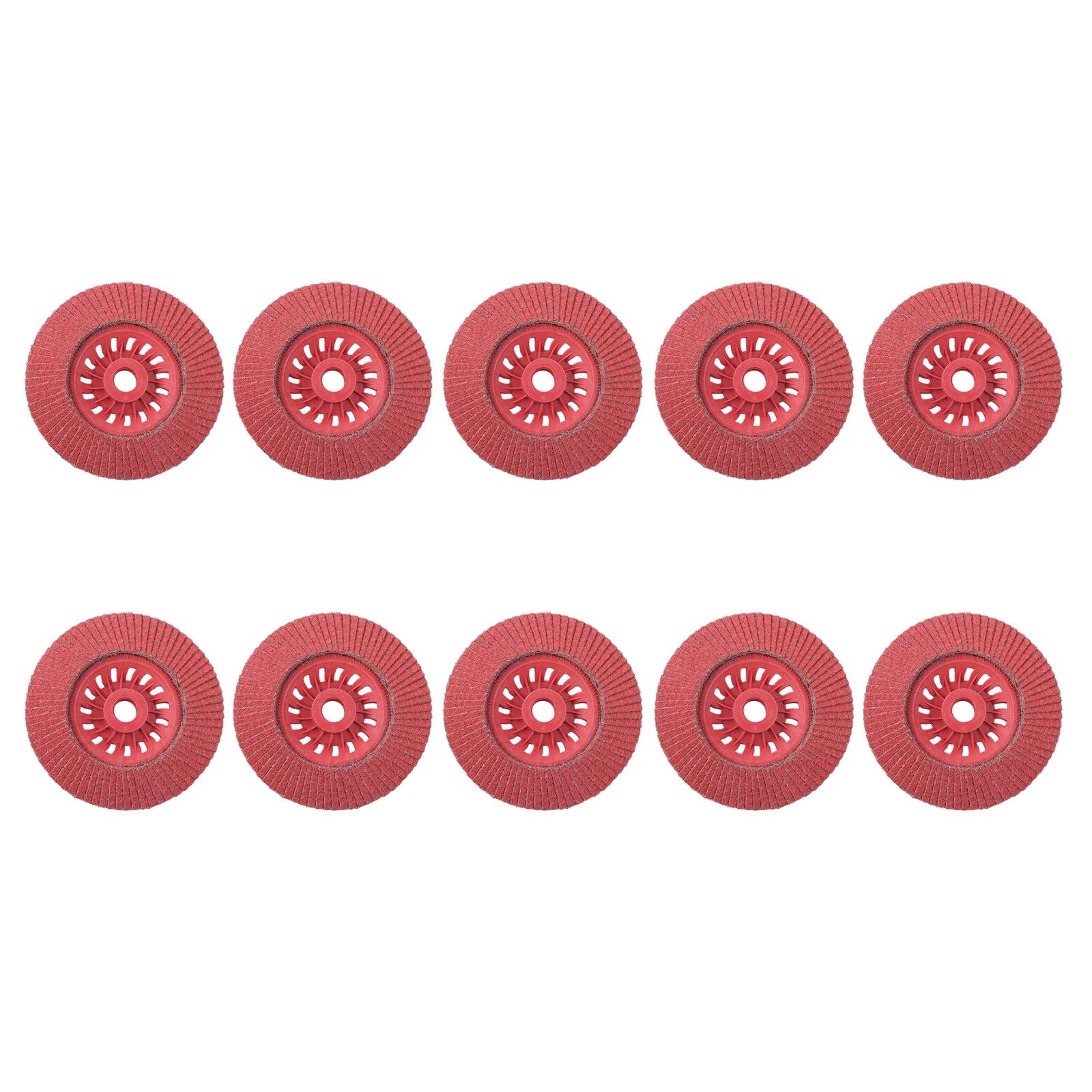 10 Pack 60 Grit 4-1/2" x 7/8" Ceramic Flap Discs Type 29