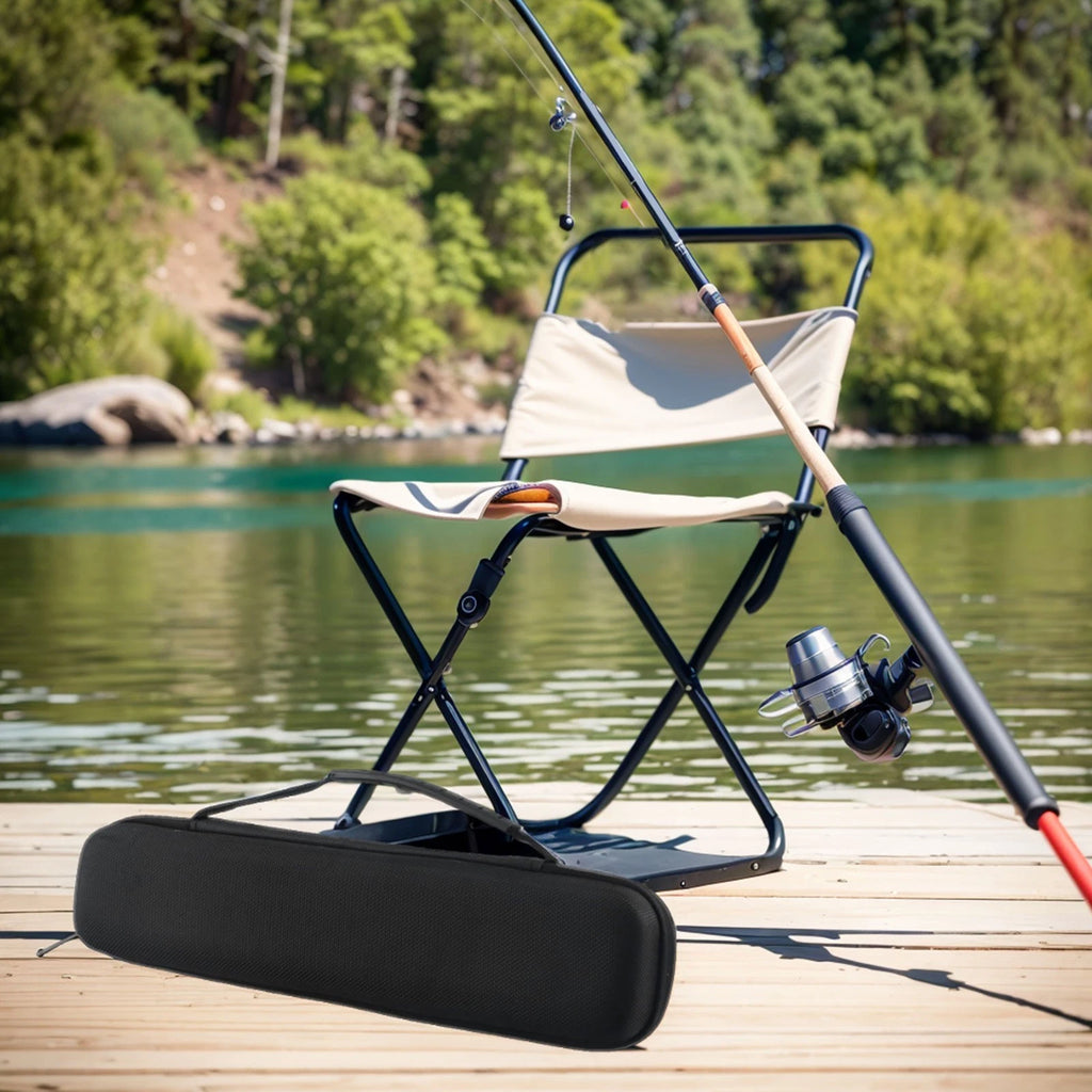 Fishing Pole Bag with Hard Shell Protection for Universal Use