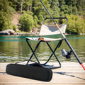 Fishing Pole Bag with Hard Shell Protection for Universal Use