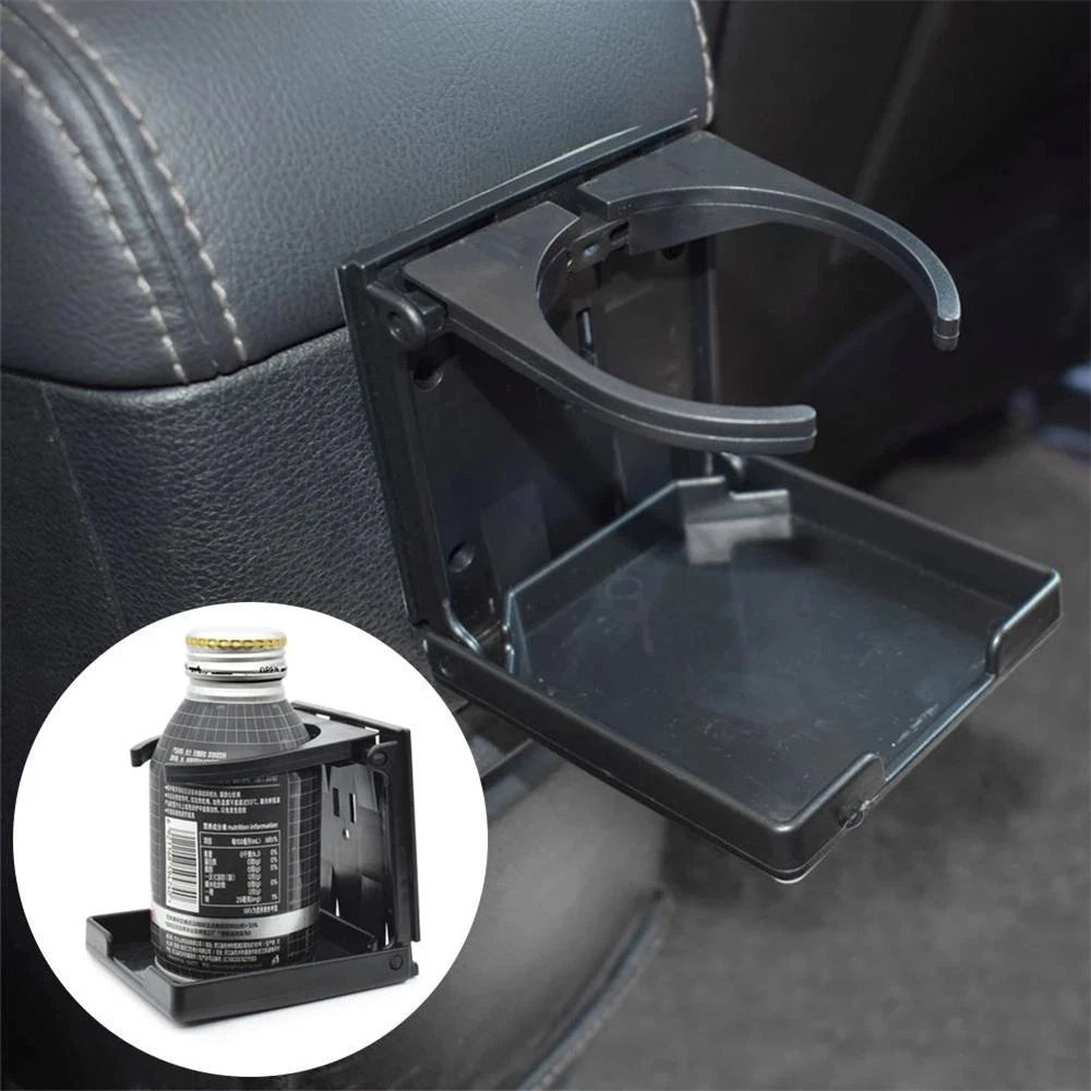 Folding Beverage Drink Cup Holder for Car Vehicle (Universal Fit)