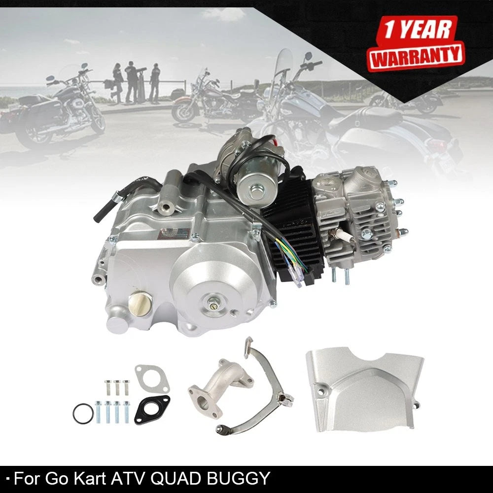 125cc 4-Stroke Semi-Auto Engine Motor for ATV Quad Go Kart (W/Reverse)