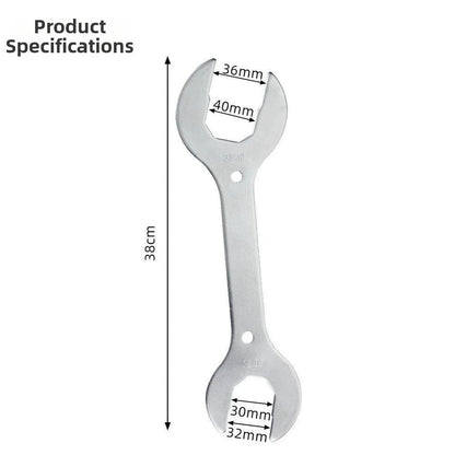 Cycle Fork Wrench Tool Set of 2 (36mm, 40mm, 30mm, 32mm) Steel Construction