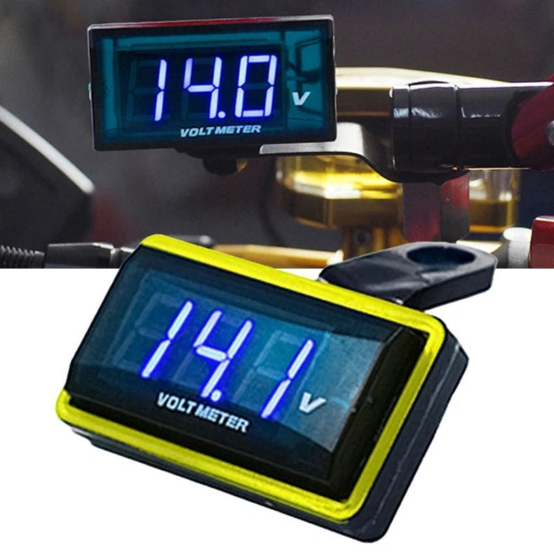 12V Digital Motorcycle Voltmeter for Universal Fit (Motorcycles)