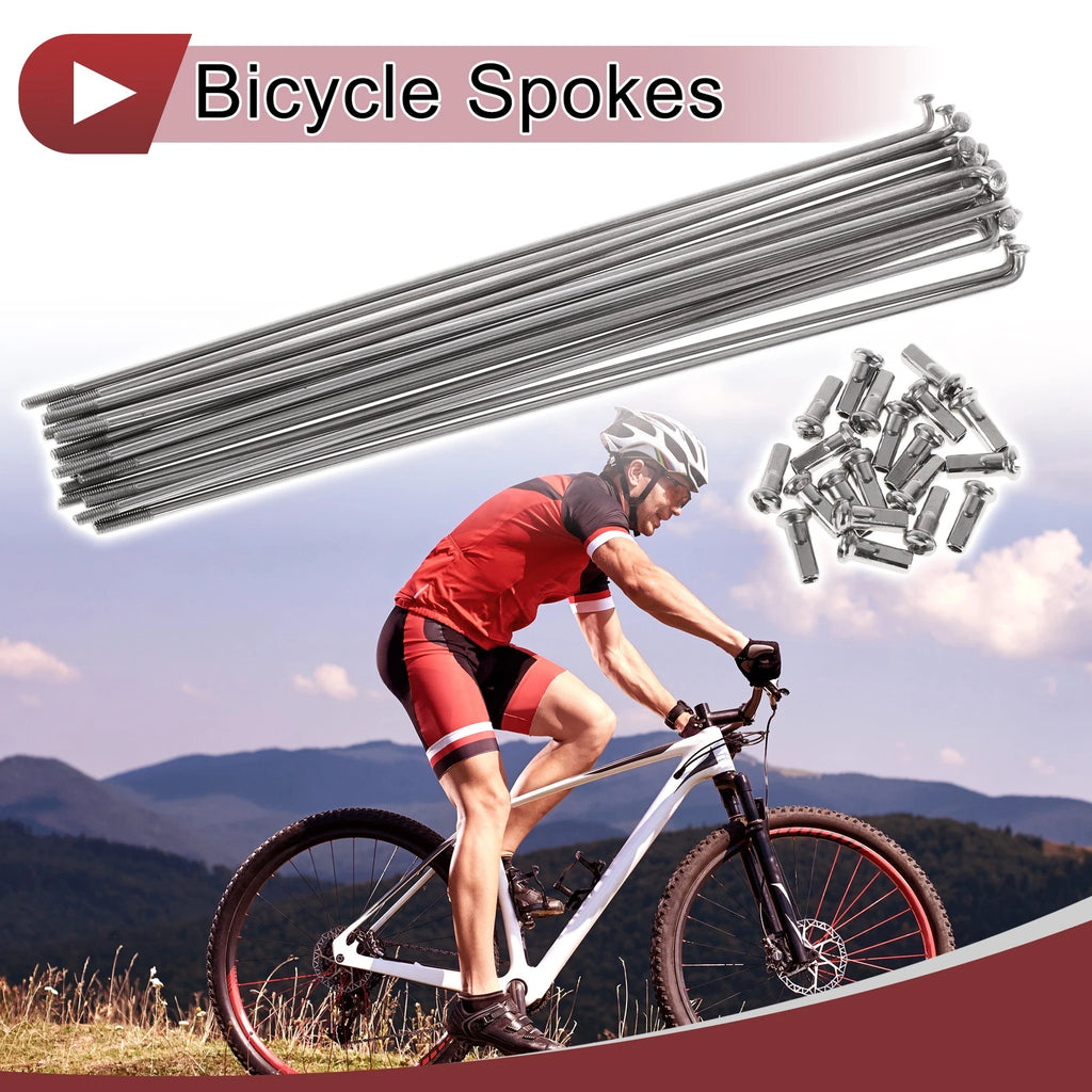Bike Spokes 304 Stainless Steel Replacement for 189mm Wheels (20 Pack)