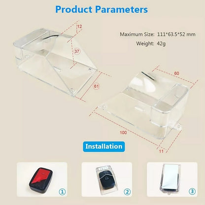 Doorbell Button Waterproof Cover Transparent Shell Accessory