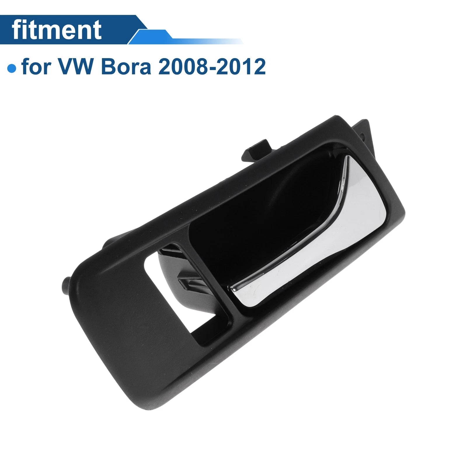 Front Driver Side Interior Door Handle for VW Bora (2008–2012) Black Chrome