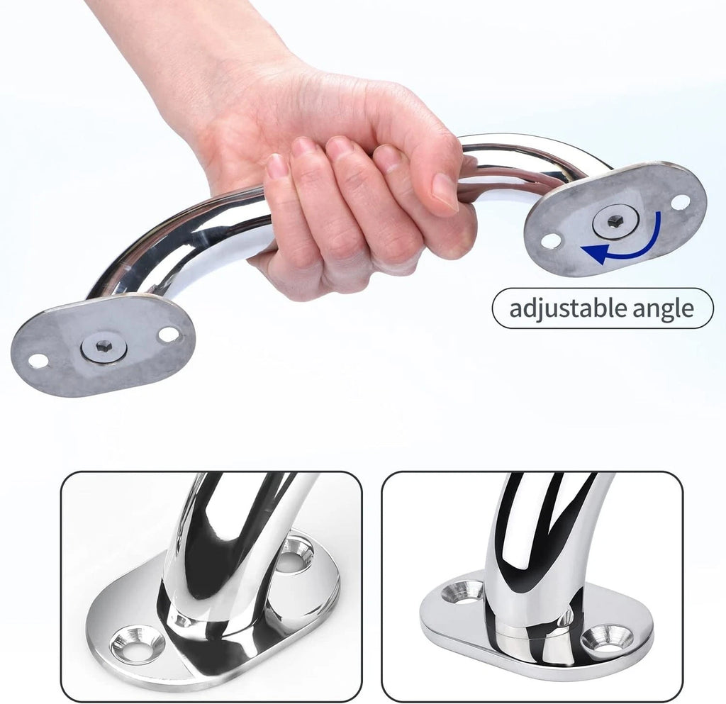 2 Pack Stainless Steel Polished Grab Handle for Boat (Marine)