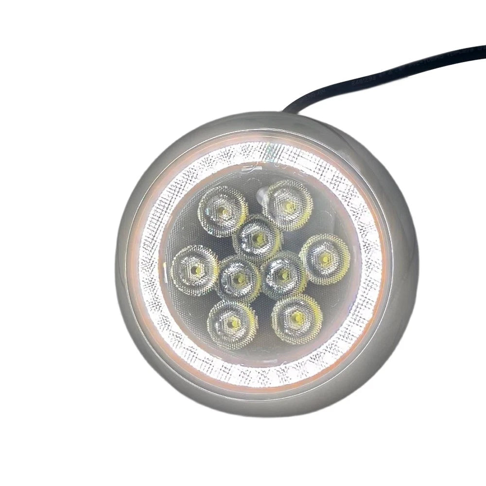 2X LED White Halo DRL Rally Lights for MINI Cooper R55 R56 R57 R58 R59 (2007–2015)