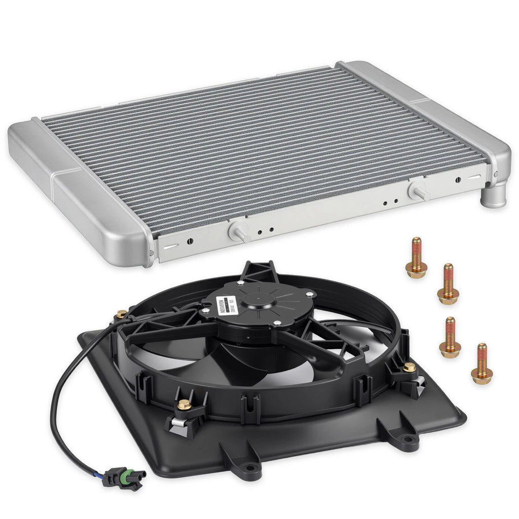 Aluminum Radiator & Cooling Fan for Polaris Sportsman 700 (2002–2006)