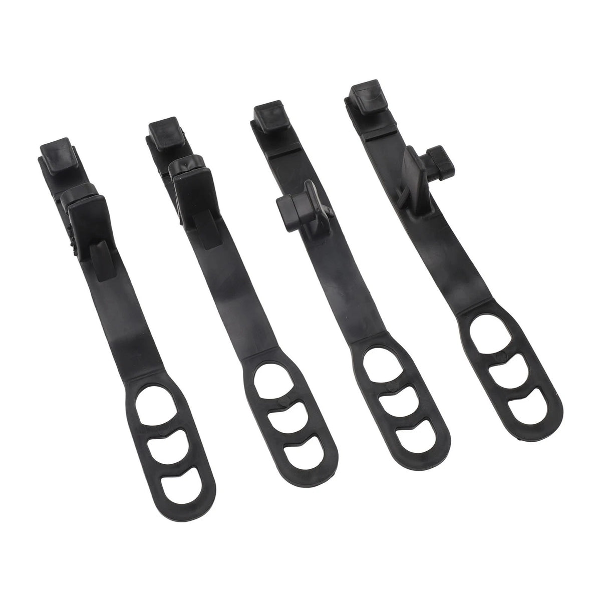 Set of 4 Headlight Rubber for Motorcycles Accessories Black