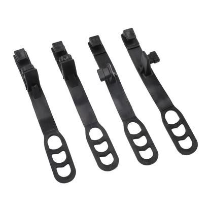 Set of 4 Headlight Rubber for Motorcycles Accessories Black