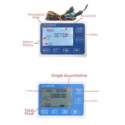 Digital LCD Water Flow Meter 1/4 inch DC12V (Real Time Cumulative)