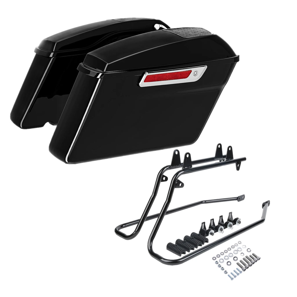 Hard Saddlebag 6x9" Speaker Lids Conversion Bracket for Harley Fatboy (1984–2017)