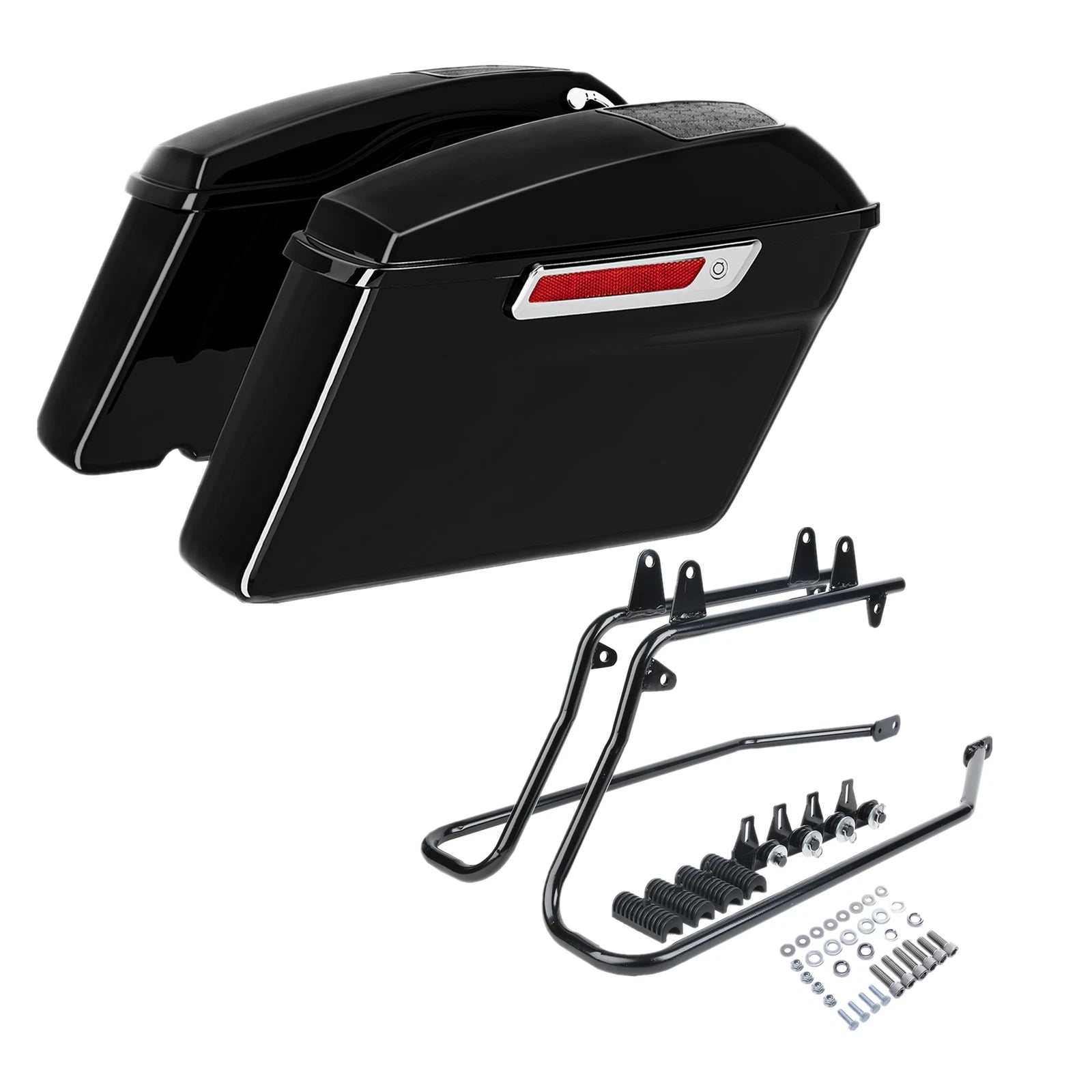 Hard Saddlebag 6x9" Speaker Lids Conversion Bracket for Harley Fatboy (1984–2017)