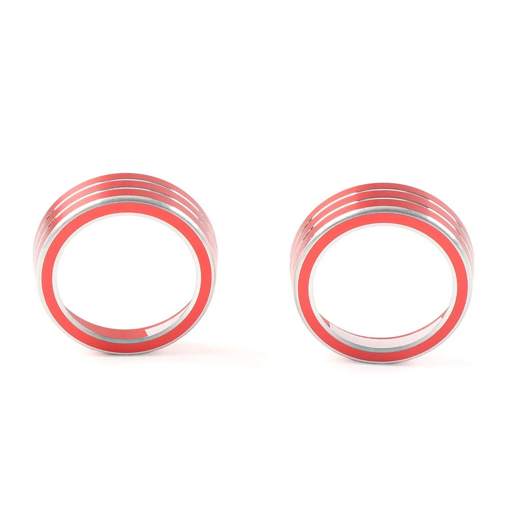 AC Climate Switch Knob Ring Cover Trim for Honda Civic (2016–2021) Red