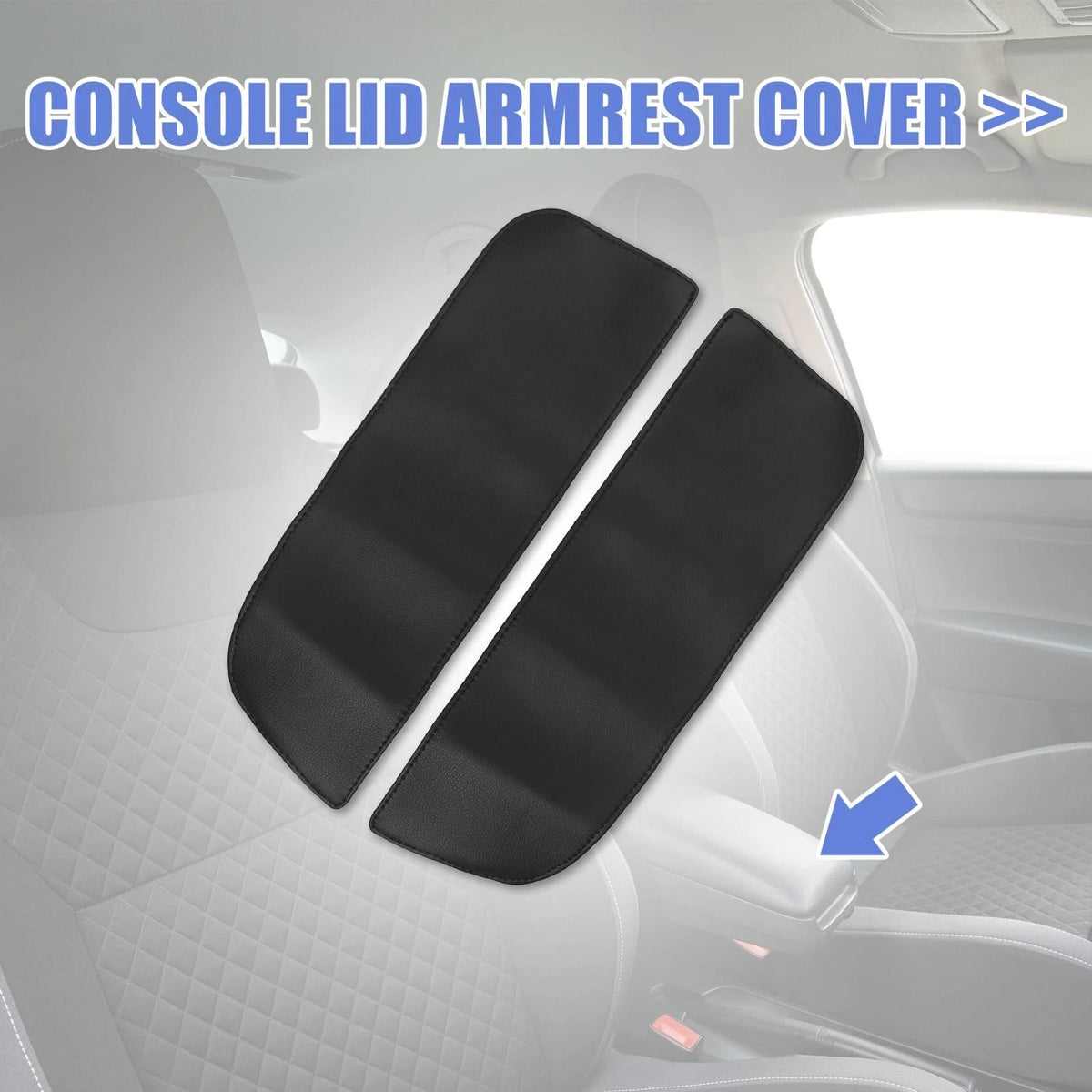 Center Console Lid Armrest Cover Protector Pair for BMW X5 X6 (2007–2013)