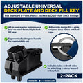 Adjustable Deck Plate & Fill Key 2-Pack for Universal Applications (FO5068-M2)