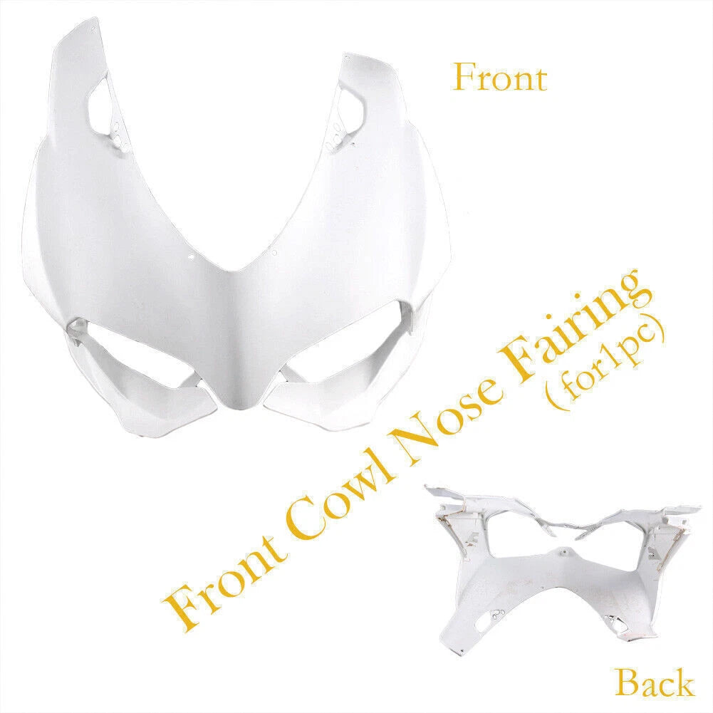 Upper Front Nose Fairing Cowl for Ducati 1199 (2012) Unpainted White