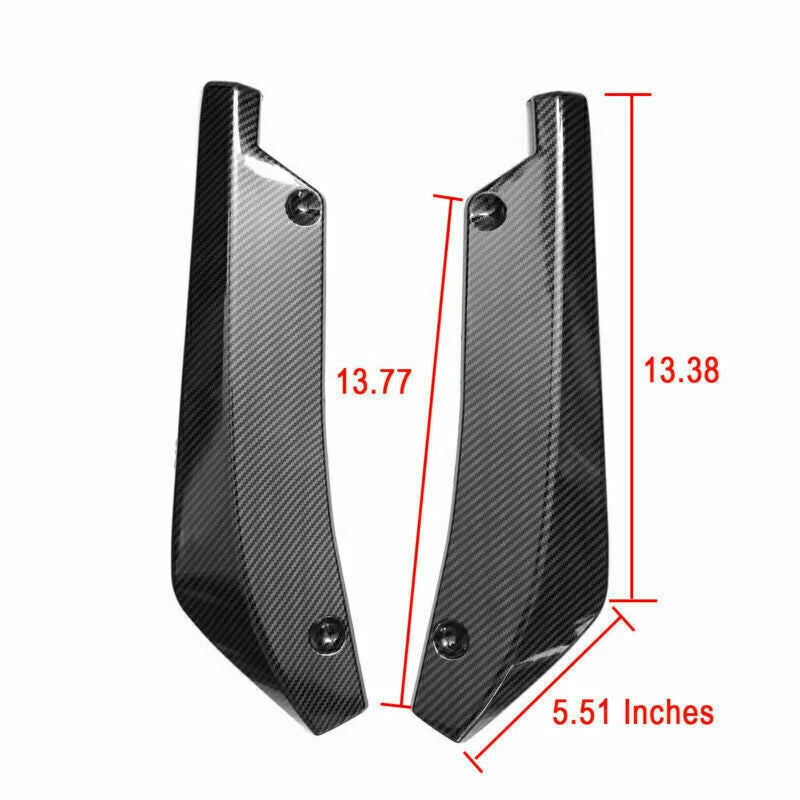 Carbon Look Rear Bumper Splitter Diffuser Canards for Infiniti G37 Q50 Q60 Q70