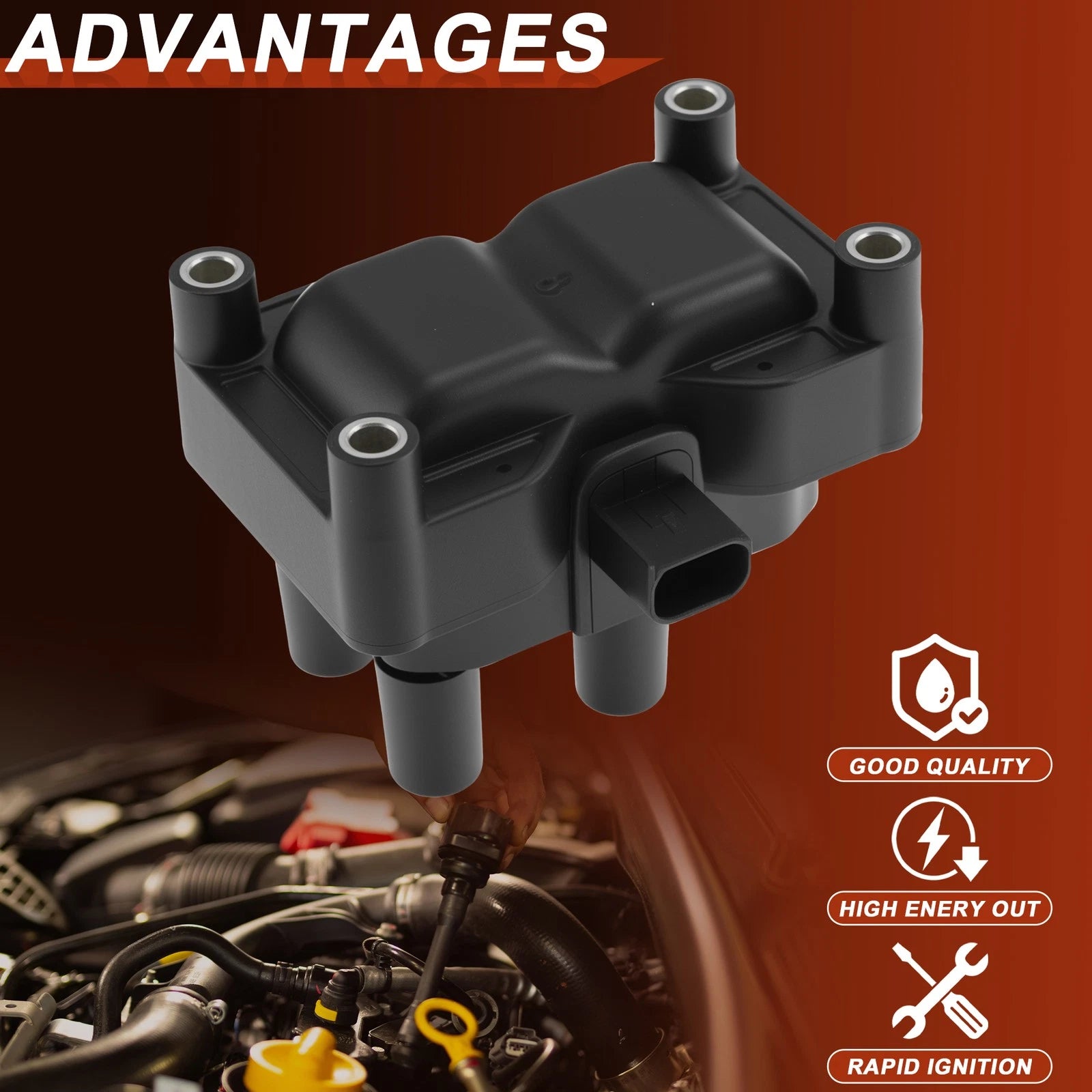 Ignition Coil Pack for Ford B-Max (2012–2019) 1459278/145840