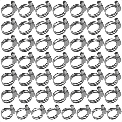 50-Pack Adjustable Hose Clamp for (11-20mm) Stainless Steel FO2324-M50