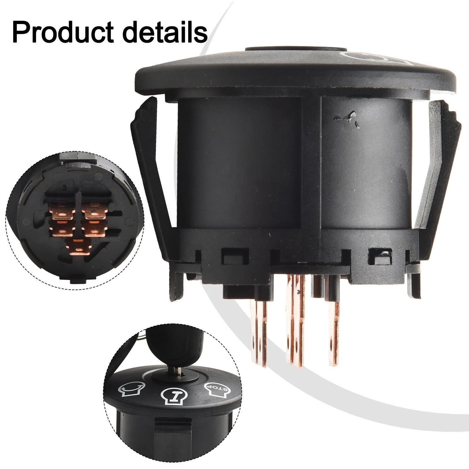 Ignition Key and Starter Assembly for Cadet Lawnmowers