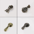 Set of 10 Antique Zinc Alloy Pull Handle Knobs for Door Drawer Cabinet